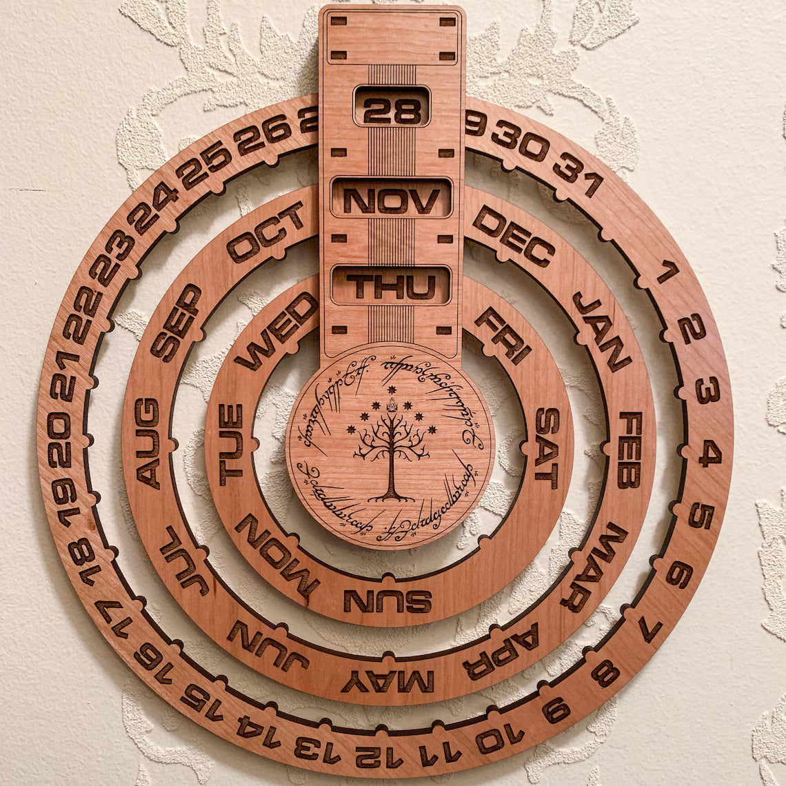 Premium Wooden Calendar D3